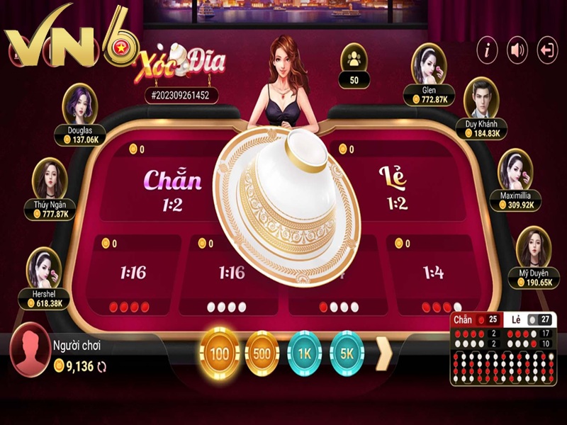 Đánh Xóc Đĩa Online Uy Tín VN6